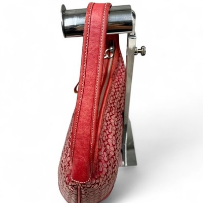 Coach Vintage 6617 Red Signature Ergo Hobo Shoulder Bag Y2K Purse