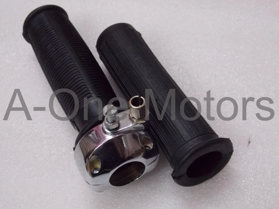 7/8" Twist Grip Throttle Set Fit For Triumph BSA Norton Royal Enfield Classic - Image 2 of 4