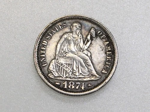 1874 10C SEATED LIBERTY SILVER DIME