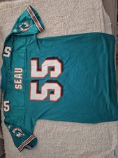 Miami Dolphins Junior Seau Reebok Jersey XL