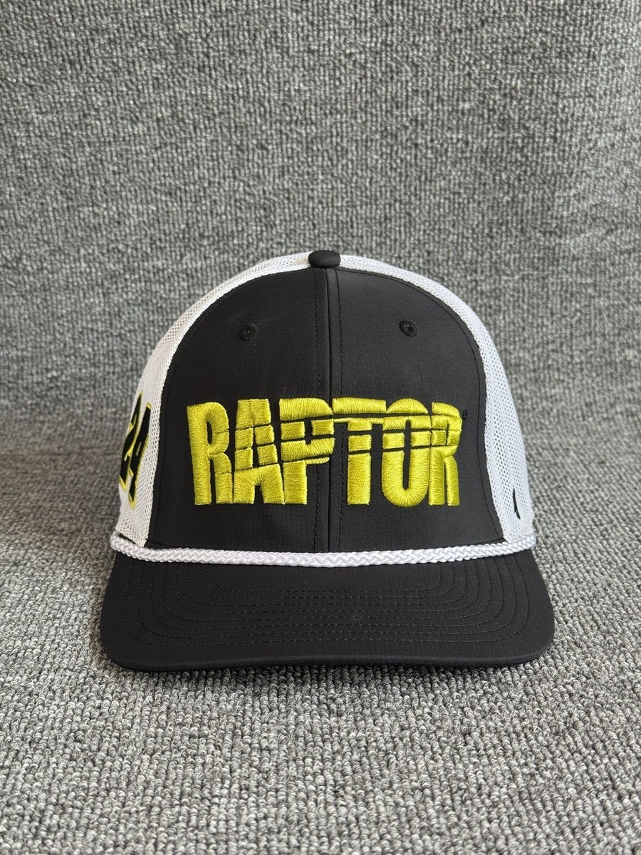 '47 Brand Raptor Trucker Snapback Black White OSFA Retro Racing Mesh Back Hat