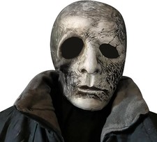 Halloween Skull Mask for Adults, Natural Latex Horror Full Head Mask for Hallowe