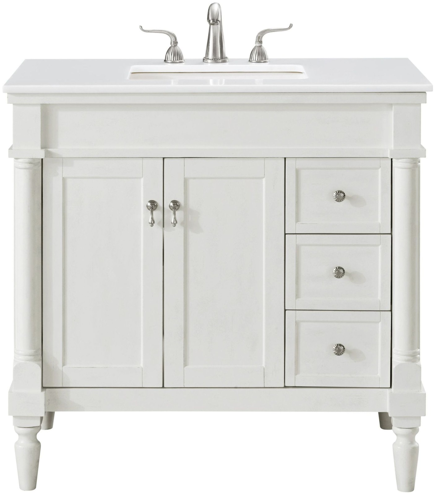 Elegant Lighting VF13036-VW Lexington 36" - Off White