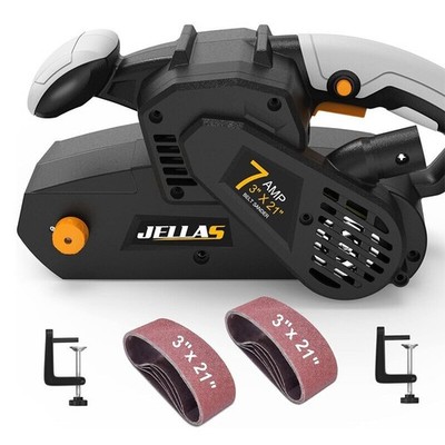 7Amp Belt Sander W/ Dust Bag Bench W/ Variable-speed Control Vacuum Adapter