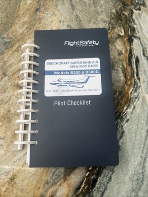 Flight Safety Beechcraft Super King Air 350 Pilot Checklist