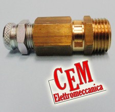 Valvola di sicurezza libera 3/4" per aria, acqua taratura 6 - 12 Bar compressore