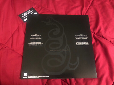 Metallica BLACK Album Remastered 2LP Vinyl (2019press) MINT From