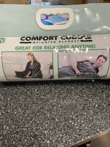Comfort Cuddle Weighted Blanket As Seen on TV Heavy 10lb GREY 41" x 60" Lot of 2 - Picture 4 of 8