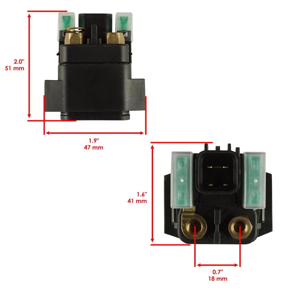 Starter And Relay Solenoid for Suzuki VL1500 VL1500B Intruder 1500 1998-2004 - Image 3 of 4