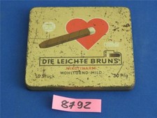 Alte Die Leichte Bruns NIKOTINARM Blechdose Zigarillo Dose LEER