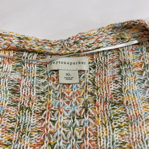 Peyton & Parker Women’s Cardigan Sweater XL Multicolor - Picture 2 of 4