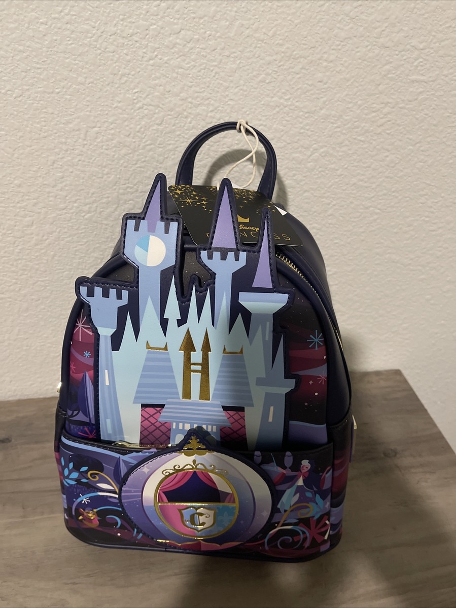 disney's cinderella castle series mini backpack Loungefly Disney 75th Anniversary Lenticular : Clothing, Shoes & Jewelry Take note of the coordinating pattern of the inside lining fabric Loungefly Disney Cinderella Princess Castle