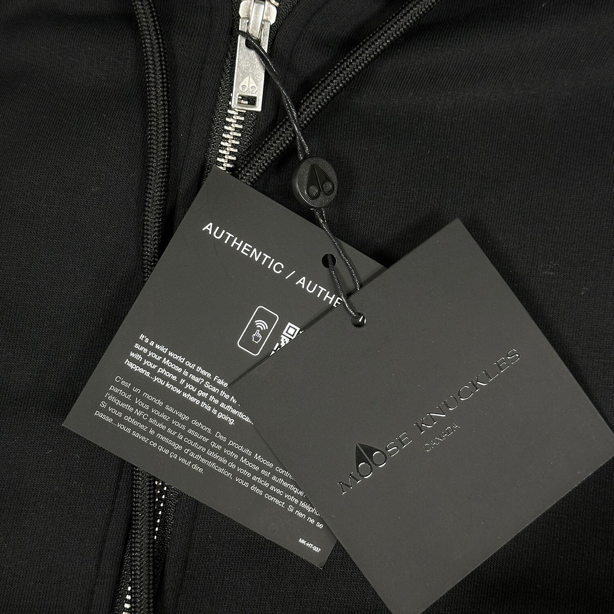 NEW* MEN MOOSE KNUCKLES CLASSIC BUNNY HOODIE BLACK (M32MS600 NEW* MEN MOOSE KNUCKLES CLASSIC BUNNY HOODIE BLACK (M32MS600
