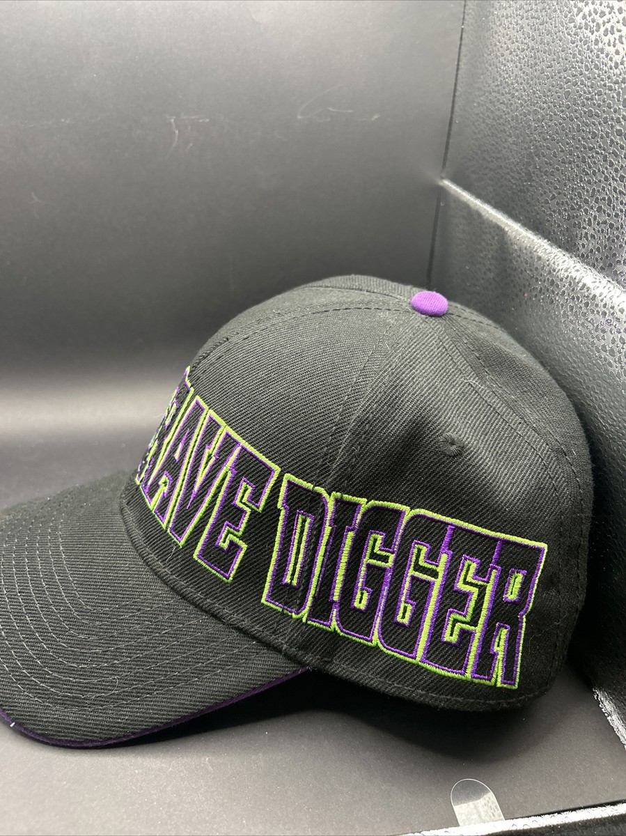 Grave Digger Monster Truck Jam Vintage Embroidered Snapback Hat