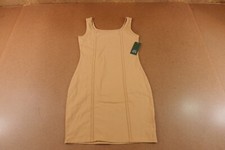 Wild Fable Womens Size Medium Camel Sleeveless Pullover Seamed Bodycon Dress NWT