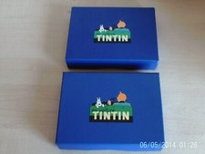 LOT DE 2 BOITES TINTIN 4 JEUX DE 54 CARTES TINTIN EN VOITURE HERGE - TBE