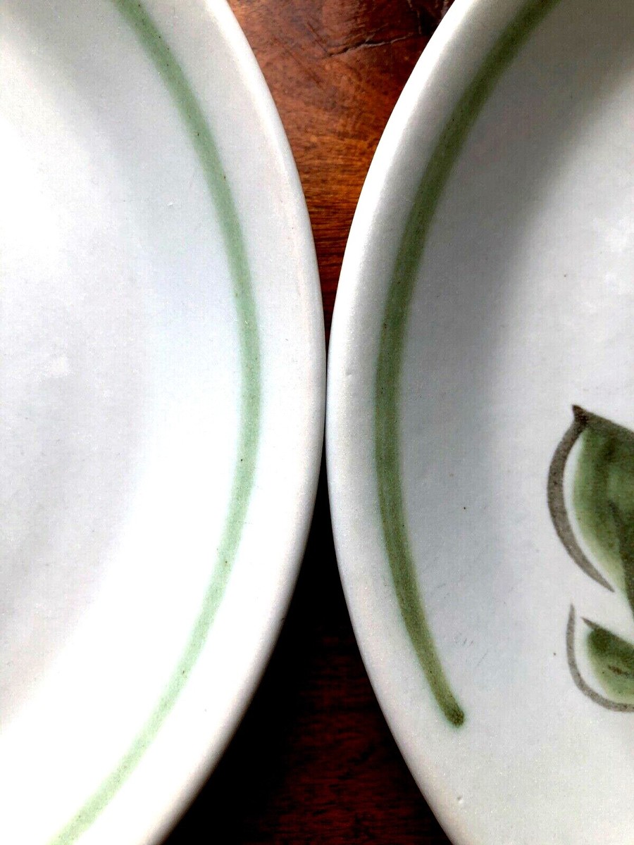 2x Scotland BUCHAN Stoneware Portobello Hand Painted THISTLE Salad