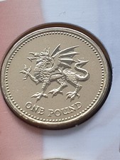 2000 BUNC £1 Welsh Dragon  One Pound Coin Brilliant Uncirculated