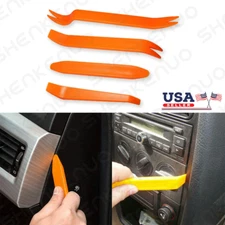 4PCs Car Door Trim Removal Tool Pry Panel Dash Radio Body Clip Installer Kit