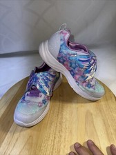 Skechers Youth Sz 4 Lights-Glimmer Kicks-Magical Wings Light Kids 303260-LBLV