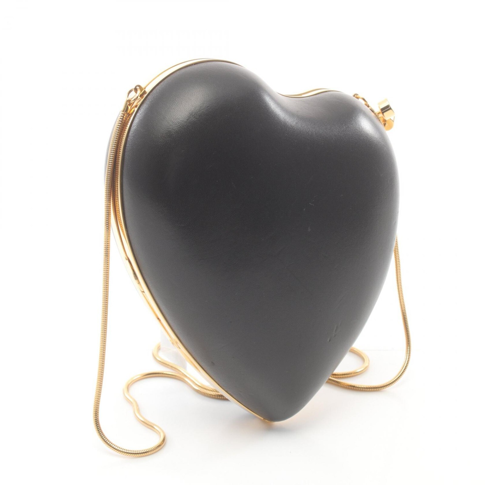 Borsa a tracolla SAINT LAURENT love box catena 466212 pelle nera rango:A