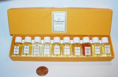 WOMENS FRAGONARD PERFUME PARFUM 10 x 2 ML BOTTLES  LUNE DE MIEL MELODIE ARIELLE