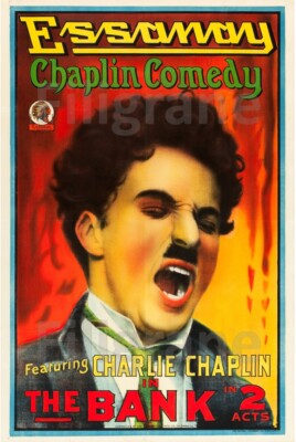 Poster The Vagabond De Charlie Chaplin - Affiche Cinéma 50x70cm (HQ)