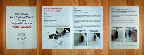 Toshiba SR-250/SR-255/SR-355/SR-A230/SR-F335 Tonearm Stylus Alignment Protractor - Picture 4 of 6