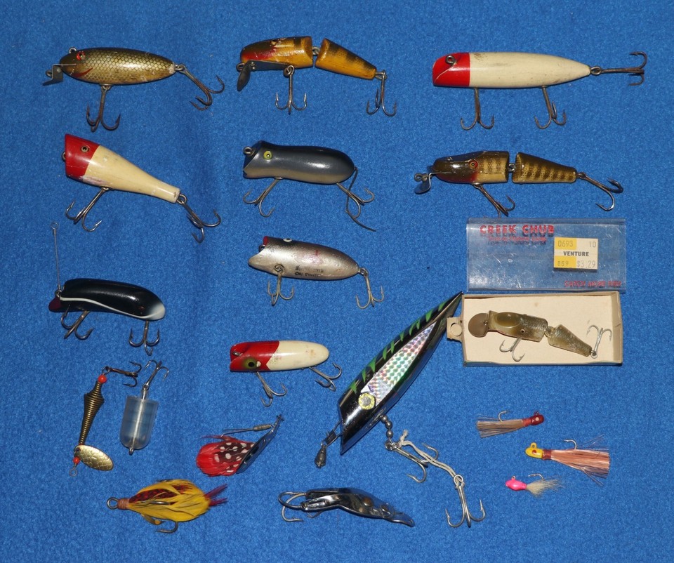 Vintage Fishing Lure Lot Creek Chub, Shakespeare, Etc. eBay