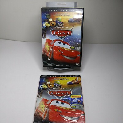 Disney/ Pixar CARS Full Screen Movie Rated G 2006. 100% Complete