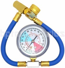 14 Ac R134a Charging Recharging Hose W Gauge 12 Acme Inner Thread