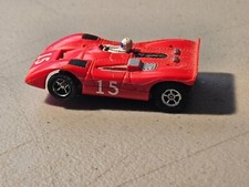 VINTAGE AFX SLOT CAR 15 FERRARI 612 CAN-AM RACE CAR RED WORKS NO MOTOR PIPES