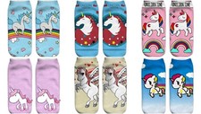 Multi Style Girls Women's Unicorn Cute Socks One Sided 3D Print New Cat Pizza