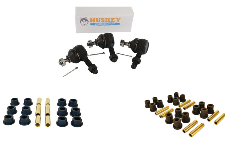 Front End Repair Kit with King Pin Tie Rod End Bushing For Club Car DS 1993-2008
