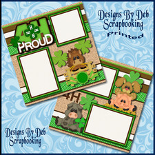 4H PROUD 2 Premade Scrapbook Pages Paper Piecing printed layout DBDS