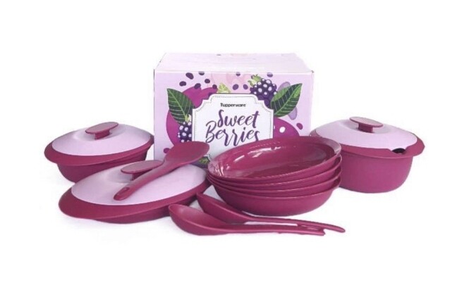 Tupperware - Sweet Berries Server Set - Simply Lavender | eBay
