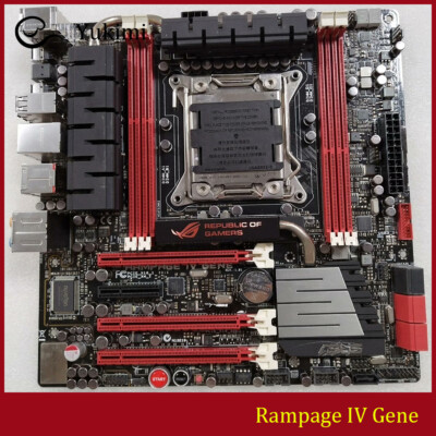 FOR ASUS Rampage IV Gene DDR4 *4 LGA 2011 128GB uATX Motherboard Test OK