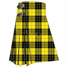 Scottish Handmade Traditional MacLeod of Lewis 8-yard Tartan Kilt for Men