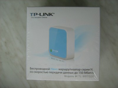 Маршрутизатор tp-link tl-wr702n беспроводной nano маршрутизатор серии n, скорость до 150mbit/s (6935364090609)