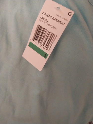 Nautica Speepwear Short Sleeve Blue Shirt Women's Large NWT - Picture 5 of 5