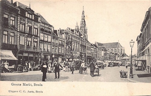 Nederland - BREDA (NB) Groote Markt - Uitg. C. G. Aarts - Picture 1 of 2