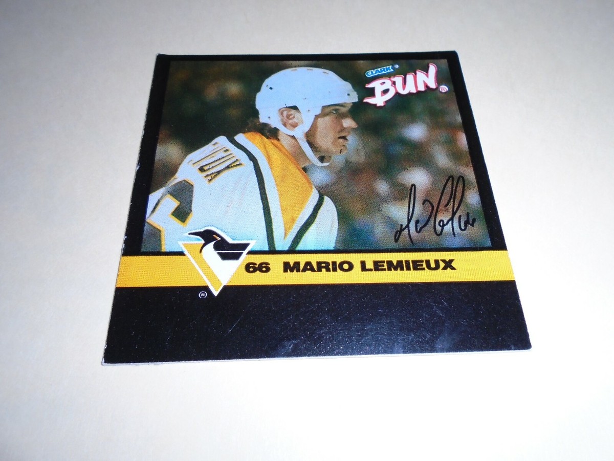 1992-1993 Mario Lemieux Clark Bun Hockey Card #66 Pittsburgh