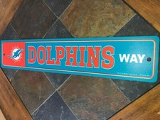 Street Sign - Miami Dolphins - "Dolphins Way" - 19" x 3.75"