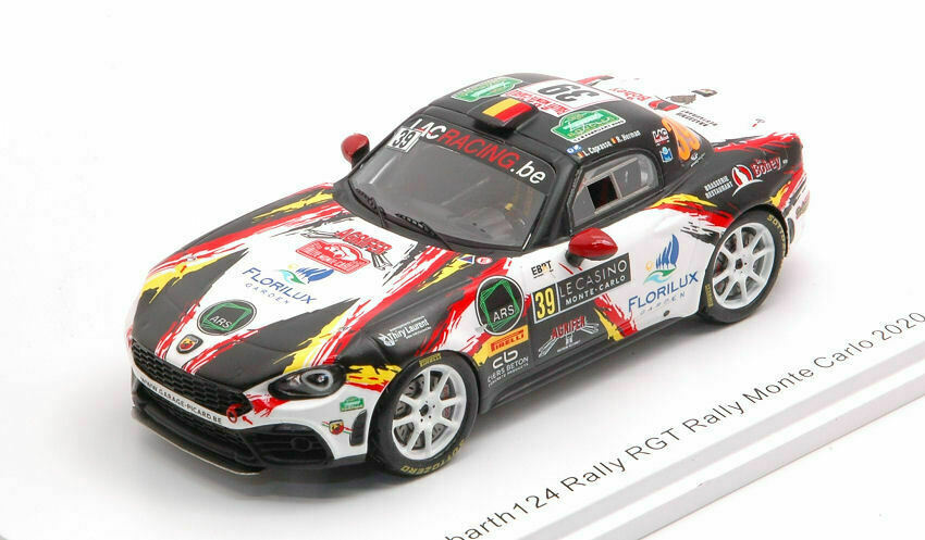 Spark S6565 Abarth 124 Rallye RGT LacRacing n°39 1/43 voiture miniature sport auto