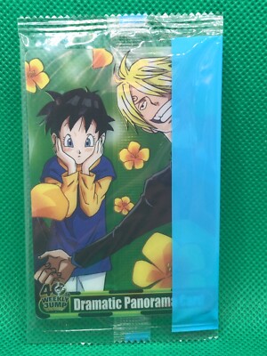 ワンピース＆ドラゴンボールDramatic Panorama Card Dragon Ball & OnePiece Sanji Dramatic Panorama wafer card JUMP