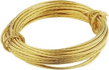 Brass Picture Wire 3.5m x 0.8mm Thick Break Weight 6 Kg (13 lb) Photo Mirror