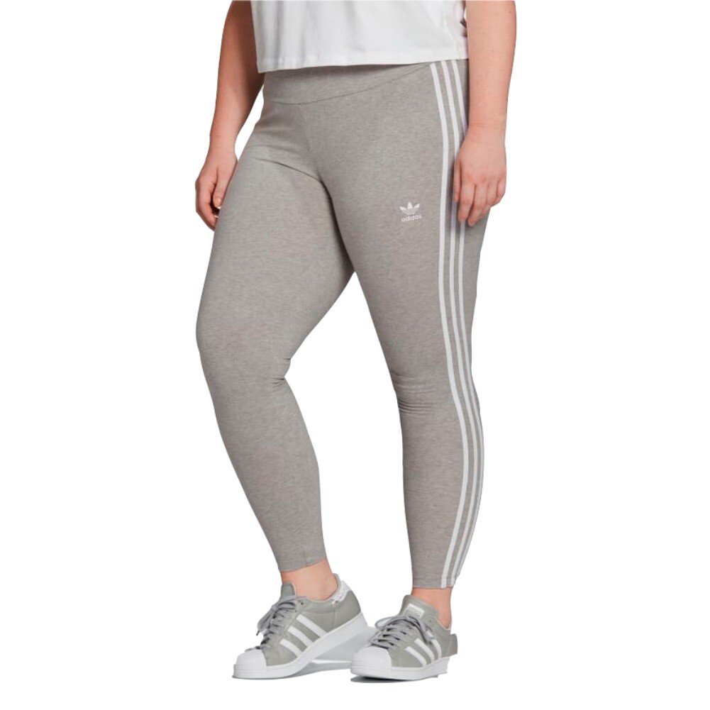 Женские леггинсы Adidas Adicolor Classic в три полоски большого размера для активного отдыха