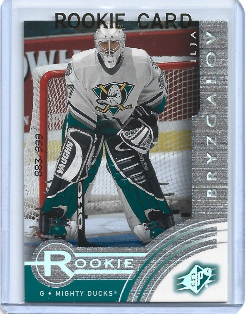 Ilja Bryzgalov- Anaheim Ducks- 2001-02 SPX Hockey Rookie Card #92 (883/999)