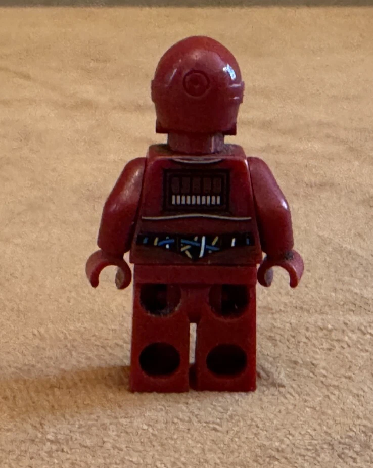 Lego Star Wars TC-4 Protocol Droid SW0546 Minifigure red c-3po - Image 2 of 3