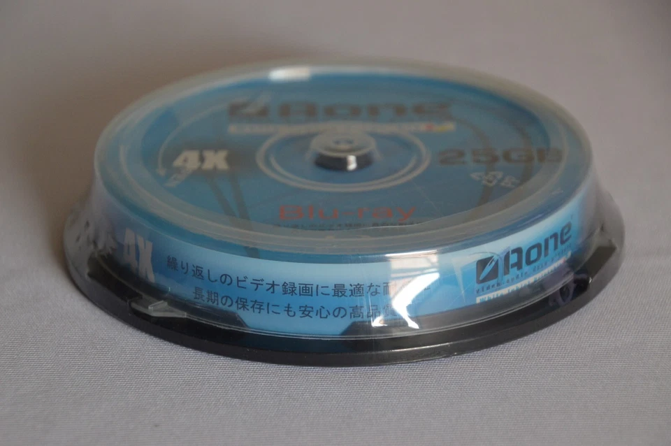 Aone Blu-ray BD-R 25GB 4 x Speed Discs Pack of 10 Brand New and Sealed - Image 2 of 4
